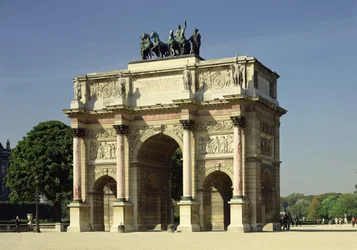 Ansicht des Arc de Triomphe du Carrousel, gebaut 1806-08